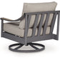 Ocean Beach - Swivel Lounge With Cushion - Gray