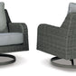 Elite Park - Swivel Lounge w/ Cushion - Gray