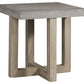 Lockthorne - Gray - Square End Table