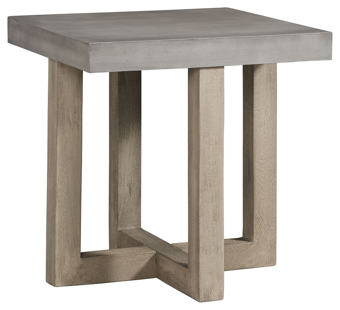 Lockthorne - Gray - Square End Table