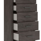 Prendonea - Charcoal - Five Drawer Chest