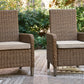 Laguna Heights - Arm Chair With Cushion (Set of 2) - Beige