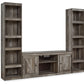 Wynnlow - Gray - 3-Piece Entertainment Center