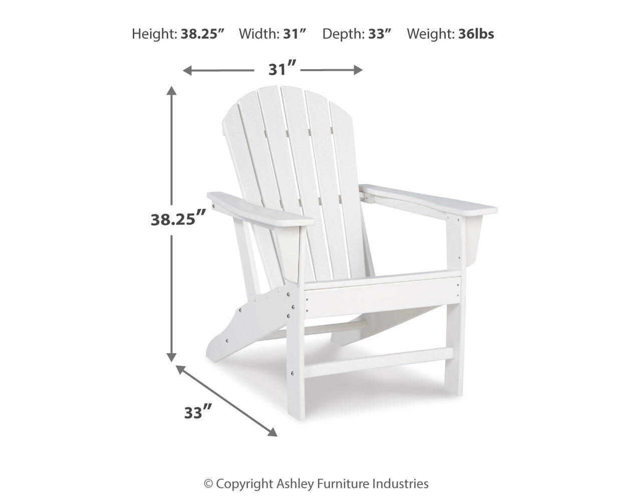 Sundown Treasure - Outdoor Adirondack Chair - Fraser Furniture & Mattresses