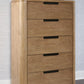 Pamaria - Five Drawer Chest - Light Brown