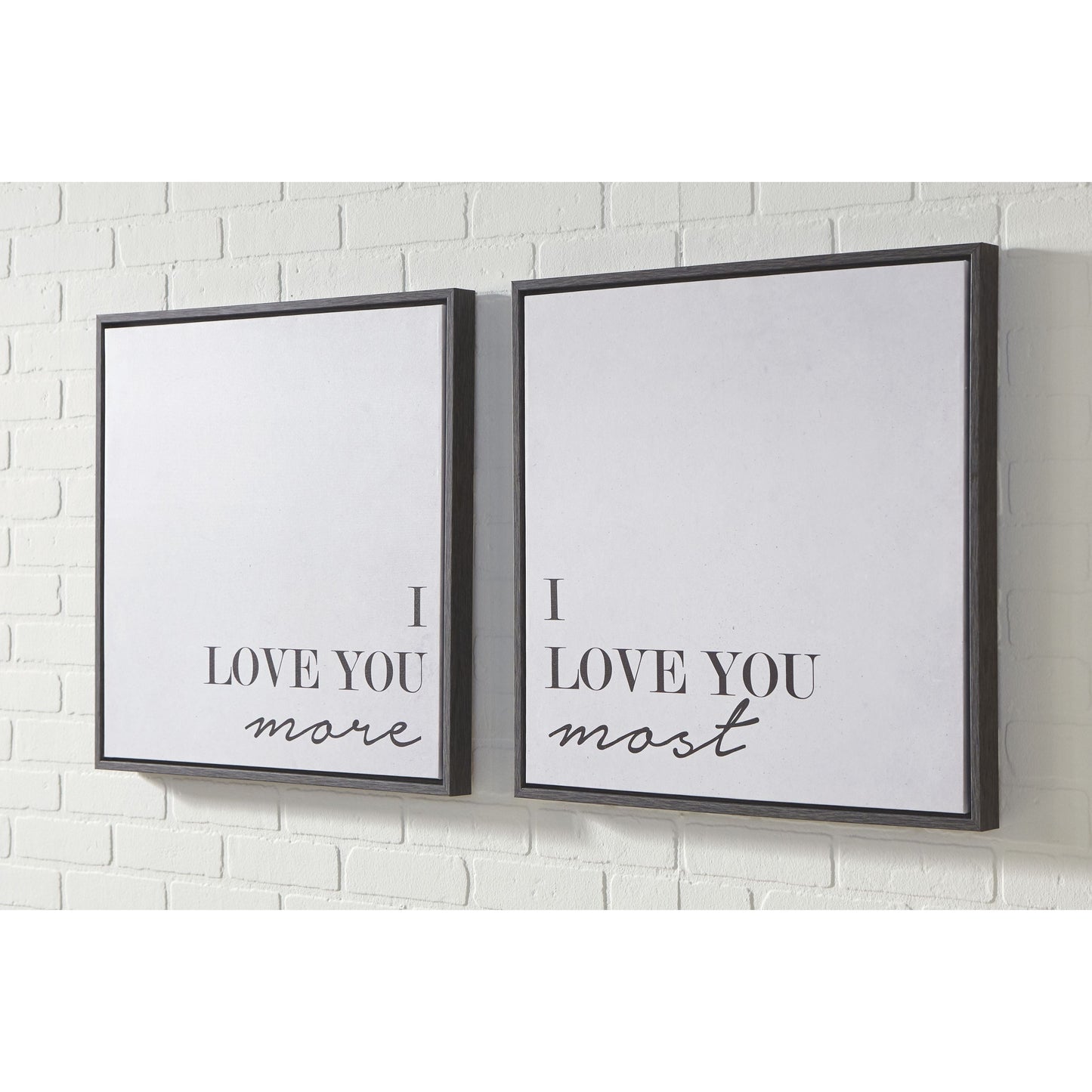 Adline - Black / White - Wall Art Set (Set of 2)