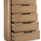 Pamaria - Five Drawer Chest - Light Brown