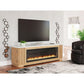 Camdill - Light Brown - 80" TV Stand With Electric Fireplace