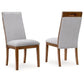 Lyncott - Dining Upholstered Side Chair (Set of 2) - Beige / Brown