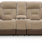 Mixed Motion - Power Reclining Loveseat With Console / Adjustable Headrest