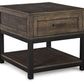 Johurst - Rectangular End Table - Grayish Brown