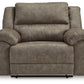 Laresview - Zero Wall Wide Seat Recliner - Fossil