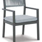 Eden Town - Gray / Light Gray - Arm Chair With Cushion (Set of 2)