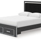 Zuraleus - Upholstered Panel Platform Storage Bed