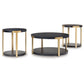 Shylore - Black / Brass Finish - Occasional Table Set (Set of 3)
