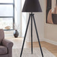 Orhan - Wood Floor Lamp - Black - Fraser Furniture & Mattresses