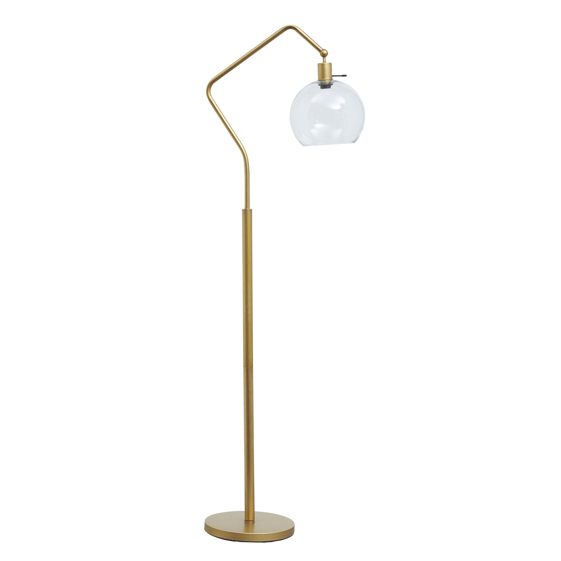 Marilee - Antique Brass Finish - Metal Floor Lamp