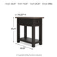 Tyler Creek - Chair Side End Table - Black / Gray - Fraser Furniture & Mattresses