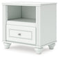 Kozlani - One Drawer Night Stand - White