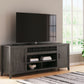 Montillan - Grayish Brown - Xl TV Stand With Fireplace Option