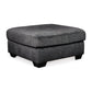 ACCRINGTON OVERSIZED OTTOMAN -GRANITE