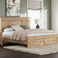 Makidern - Panel Storage Bed With Storage Footboard