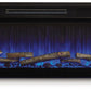 Entertainment Accessories - Fireplace Insert With Faux Birch Log Set - Black
