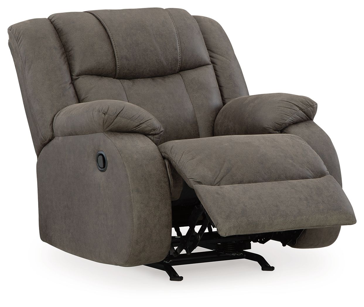 First Base - Gunmetal - Rocker Recliner - Faux Leather