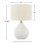 Wardmont - White - Ceramic Table Lamp