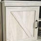 Bellaby - 63" TV Stand With Faux Firebrick Fireplace Insert - Whitewash