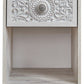 Paxberry - Whitewash - One Drawer Night Stand - Open Cubby