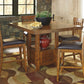 Ralene - Medium Brown - Rectangular Dining Room Counter Extension Table