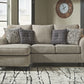 Kestrel - Sofa Chaise - Pearl Silver