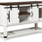 Valebeck - Dining Room Server - White / Brown