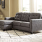 Venaldi - Gunmetal - Sofa Chaise