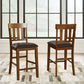Ralene - Upholstered Barstool (Set of 2) - Medium Brown