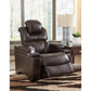 WARNERTON  POWER RECLINER CHAIR - CHOCOLATE