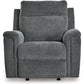 Barnsana - Gravel - Power Rocker Recliner - Fabric