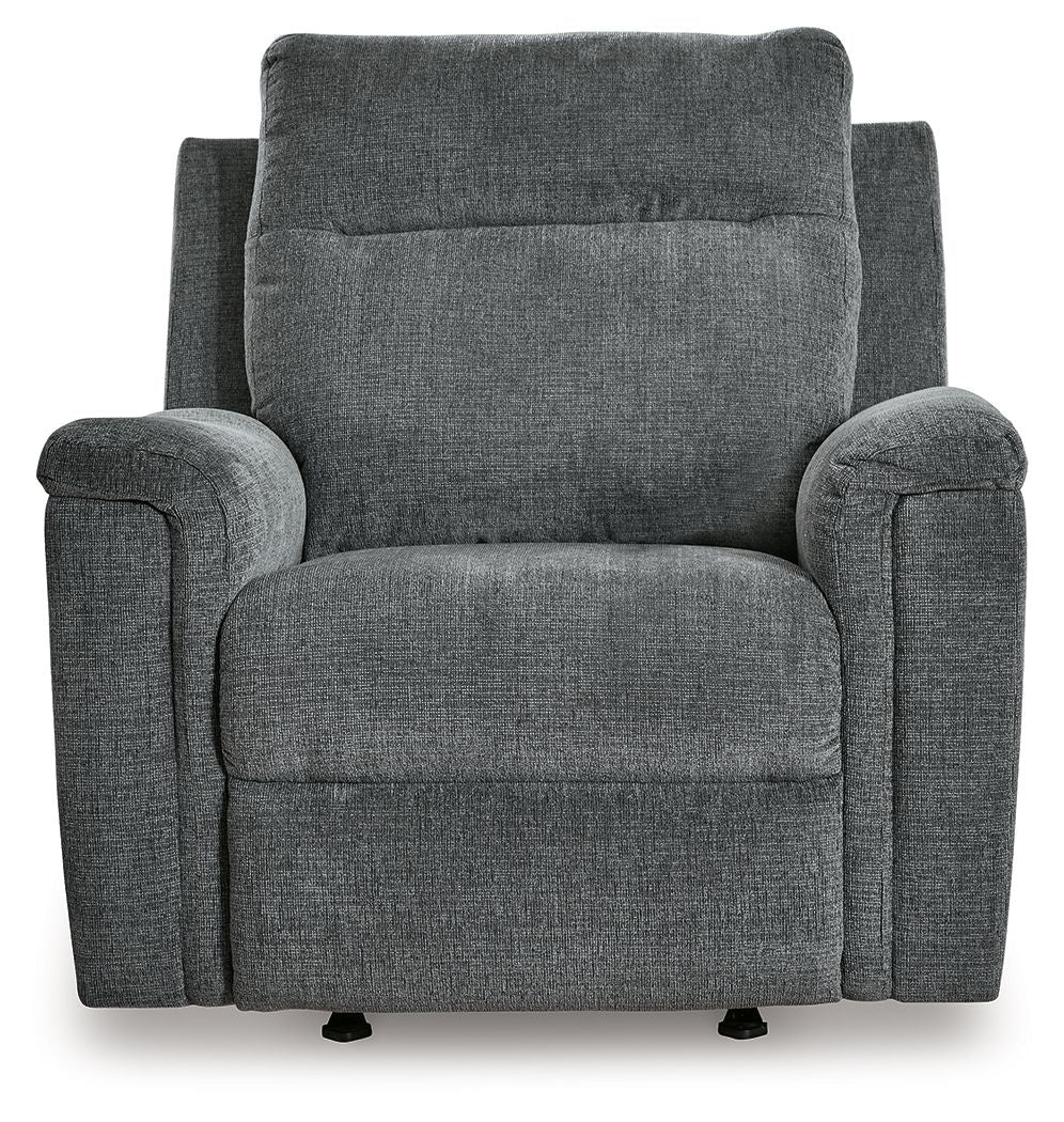 Barnsana - Gravel - Power Rocker Recliner - Fabric