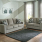 Cascilla - 2 Pc. - Sofa, Loveseat - Pewter