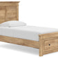 Makidern - Panel Storage Bed With Storage Footboard