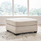 Mandi Point - Oversized Accent Ottoman - Marble