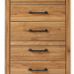 Pasklyn - Brown - Five Drawer Chest