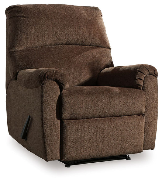 Nerviano - Zero Wall Recliner - Fabric - Chocolate
