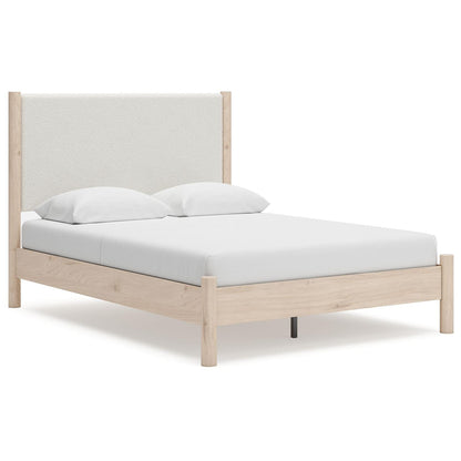 Cadmori - Upholstered Panel Bed