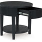 Marstream - Black - Round End Table