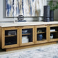 Adanworth - Accent Cabinet - Light Brown / Gray