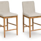 Isanti - Light Brown - Upholstered Barstool (Set of 2)