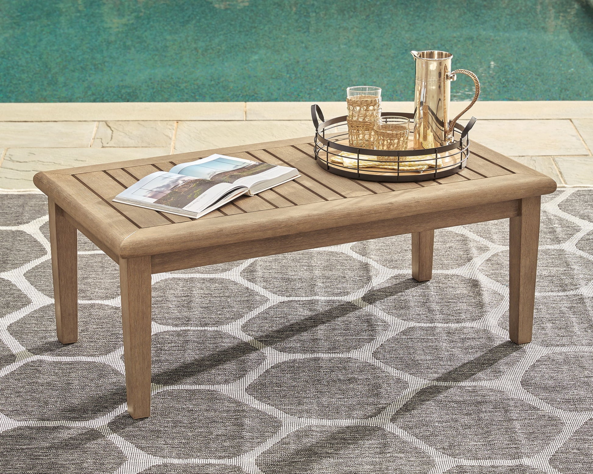 Gerianne - Rectangular Cocktail Table - Brown - Fraser Furniture & Mattresses