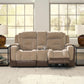 Mixed Motion - Power Reclining Loveseat With Console / Adjustable Headrest